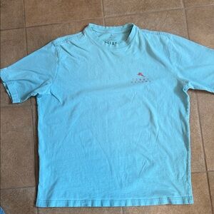 Tommy Bahama Light Aqua Short-Sleeve Crew T-Shirt Red Zone